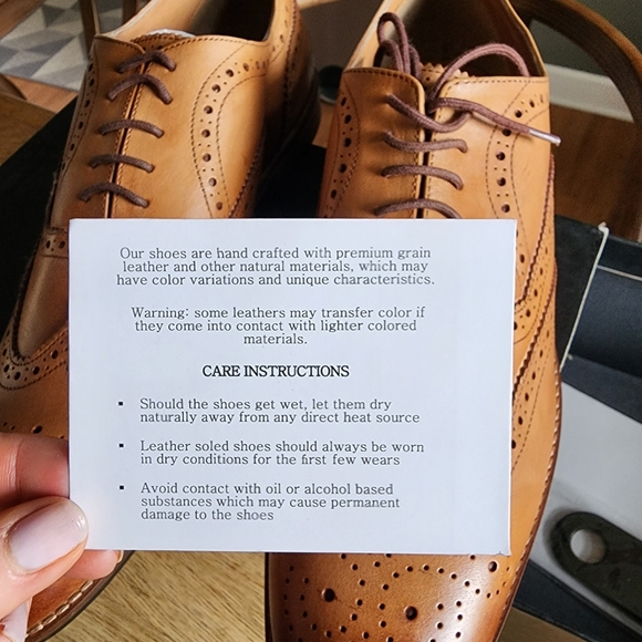 Leather brogue wingtip Oxfords size 13 men\'s NWB main image 6